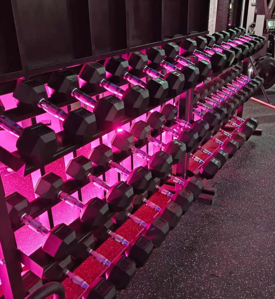 [V-R057] Rack Porta Mancuerna Hexagonal P/ 13 Pares 3 pisos