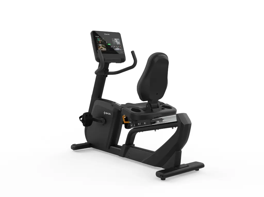 Bicicleta Reclinada Recumbent S2+ Shua Comercial Self Generation (Pantalla Tactil 21.5")  V-A078
