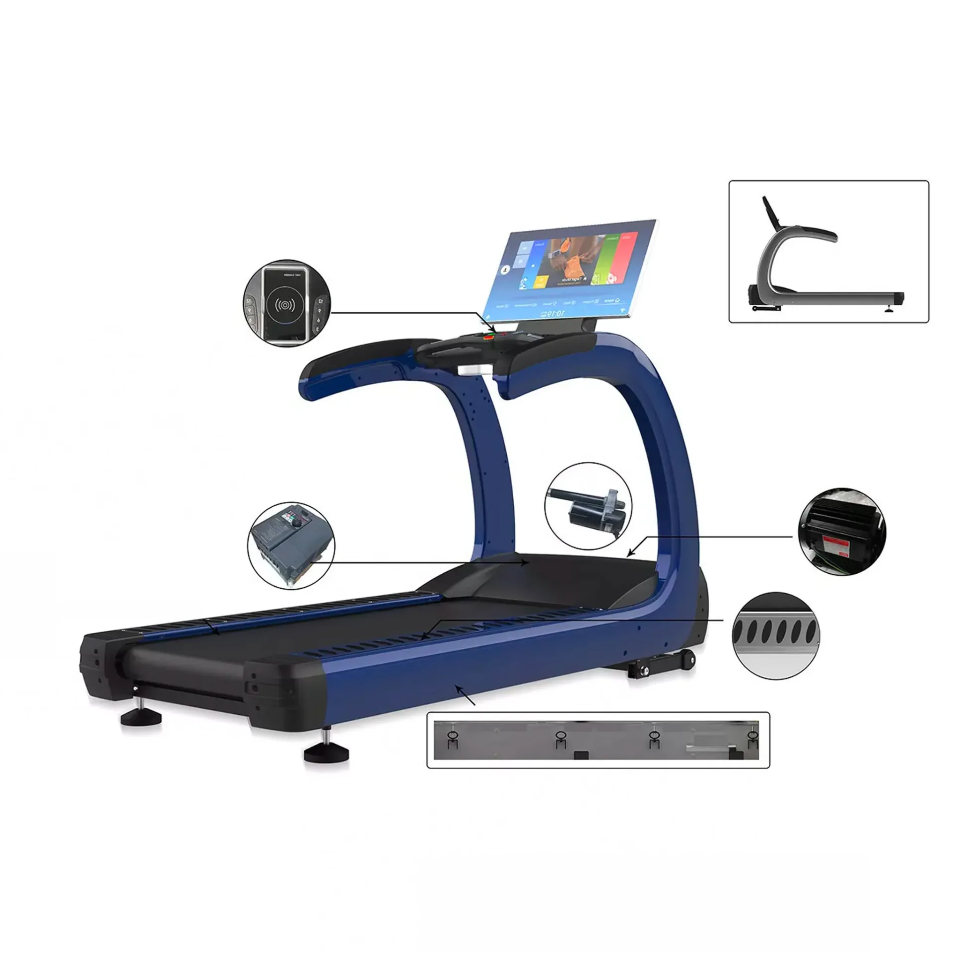 [RCT-950A (27")] Cinta Caminadora Comercial Rc-950A  - Pantalla Tactil 27"