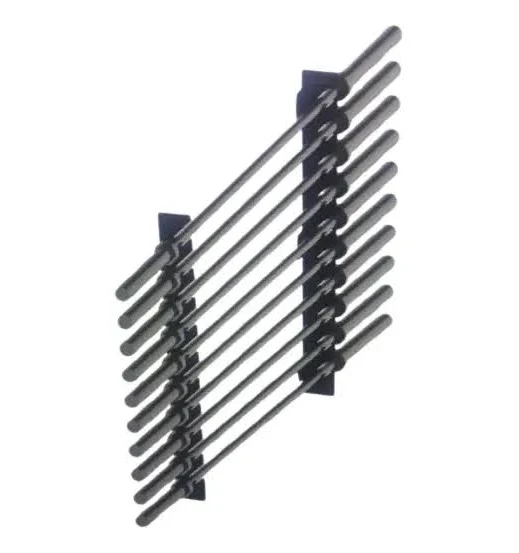 [V-F098] Rack Porta Barra Pared P/ 10 Unidades V-F098