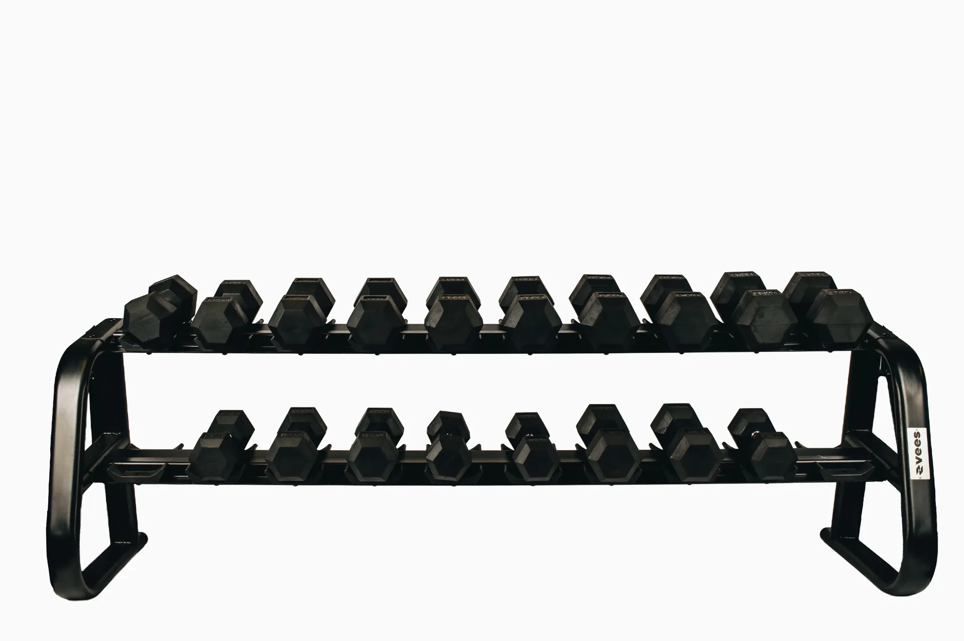 [V-F116] Rack Porta Mancuerna Redondas P/ 10 Pares V-F116
