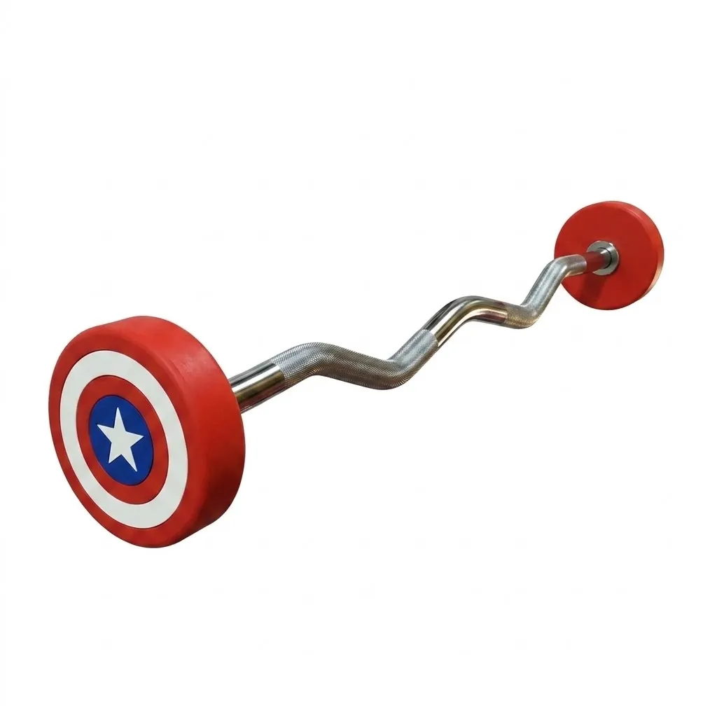 Barra Curl Fijo Captain Usa W-F014