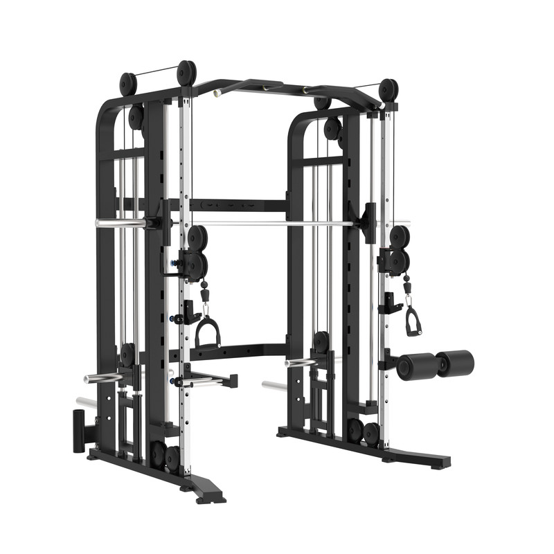 Smith With Functional Trainer Squat Rack 3 In One V-S024