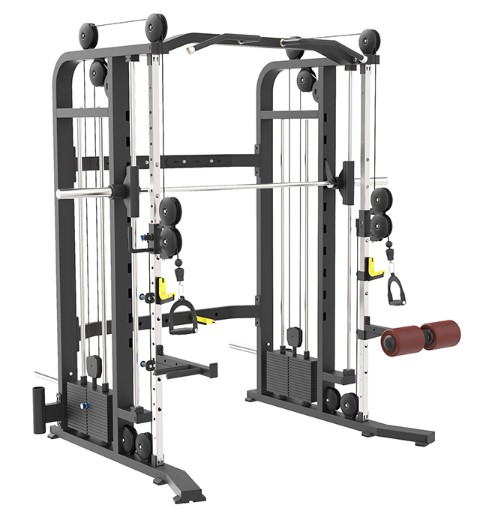 Smith With Functional Trainer Squat Rack 3 In One V-PR+025