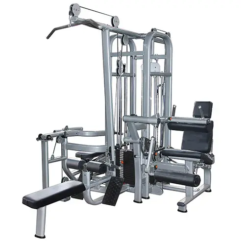 MULTI-JUNGLE 4-STACK
  leg extension / Prone Leg Curl, Low Row / Lat Pull Down and chest press / Shoulder Pres，Bicep/triceps V-FG019
