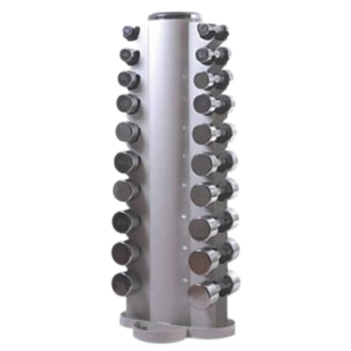 [V-R048] Rack Porta Mancuernas Vertical P/ 10 Pares V-R048