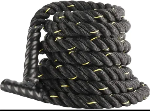 [V-F036] Soga de CrossFit Negra 6 Metros V-F036