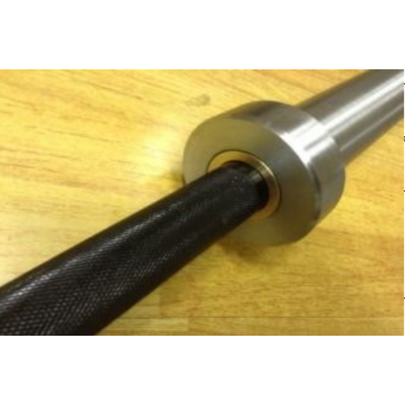 Barra Olimpica c/ buje 15kg  2mt c/340kg Cromada y Negra W-F047