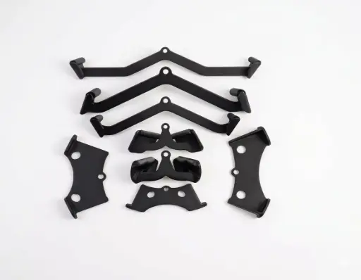 [V-F093] Set de Agarres Power Grip 8 Piezas Engomado Negro